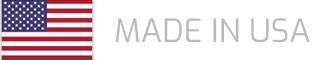 Made in USA text beside flag