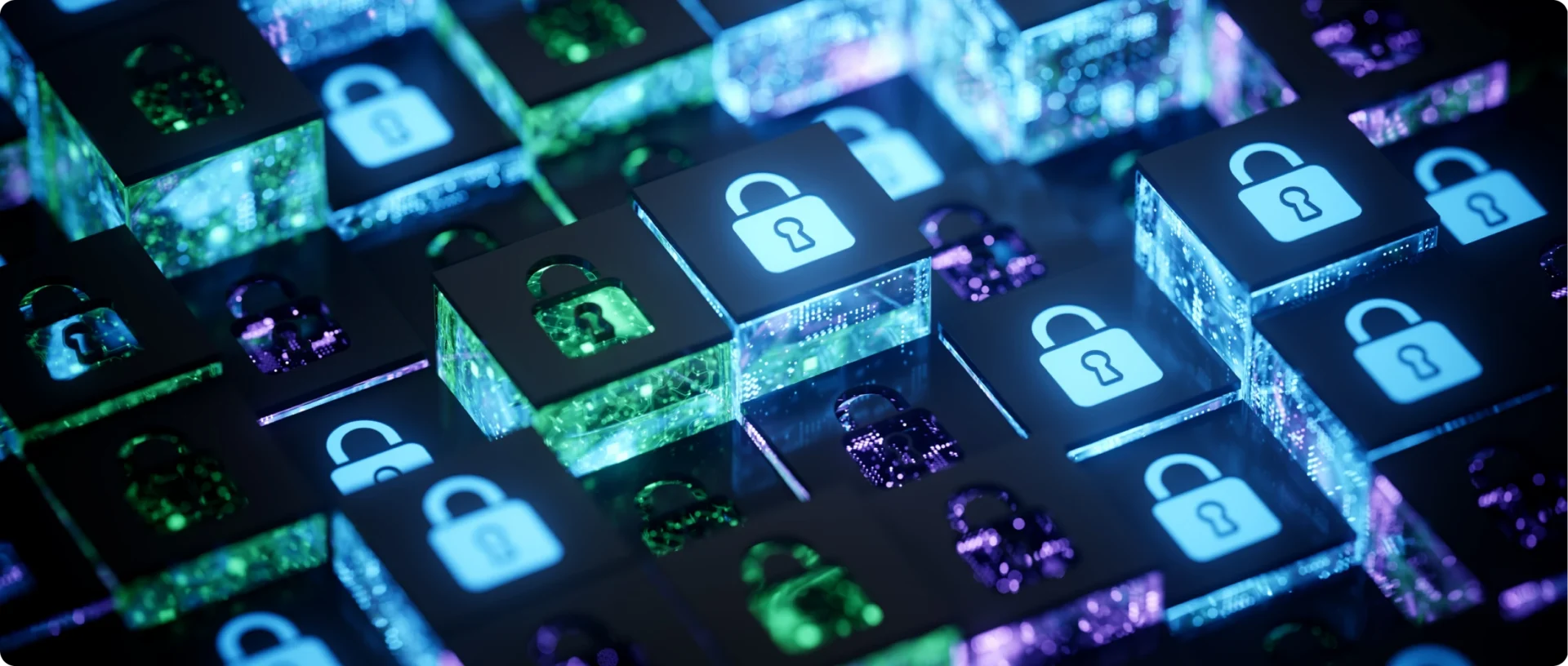 Digital locks on colorful cubes