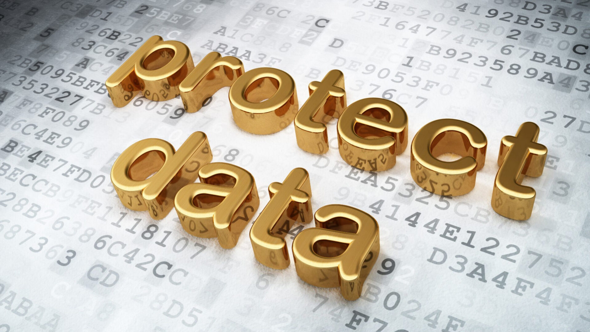 Shiny "protect data" over digital numbers.